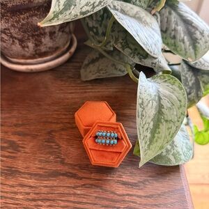 vintage sterling and turquoise ring